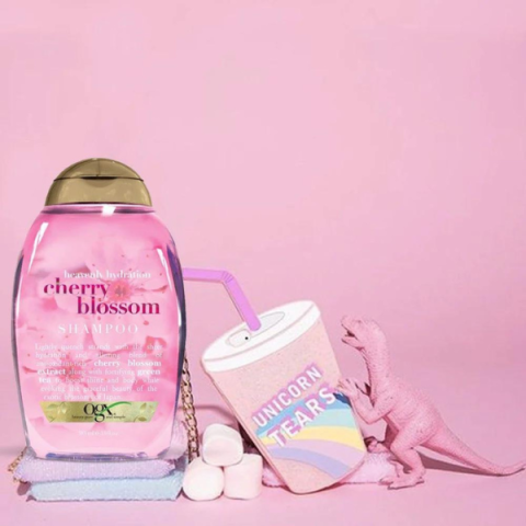 OGX Dầu gội heavenly hydration + cherry blossom shampoo 385ml (IP01)